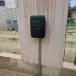 Installation d’une borne de recharge Hager en extérieur sur maison individuelle à Montpellier